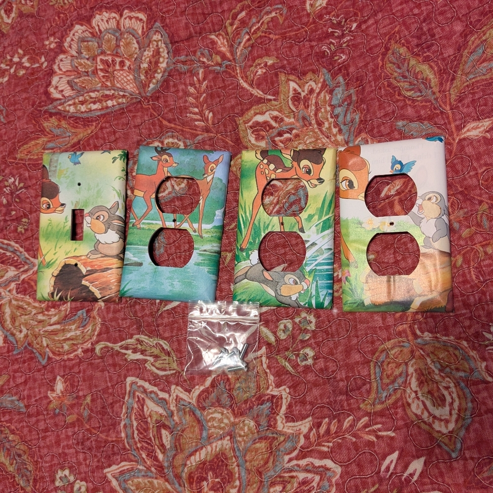 Very Cute Nursery Outlet & Lightswitch Covers Bambi